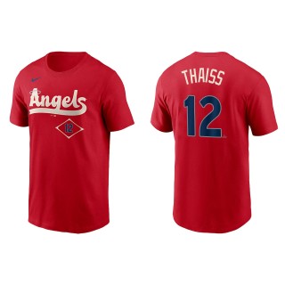 Matt Thaiss Men's Los Angeles Angels Nike Red 2022 City Connect Name & Number T-Shirt