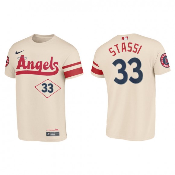 Max Stassi Los Angeles Angels Cream 2022 City Connect T-Shirt