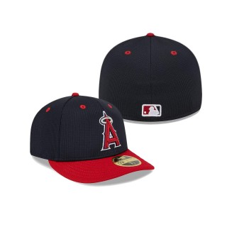 Los Angeles Angels Navy 2024 Batting Practice Low Profile 59FIFTY Fitted Hat