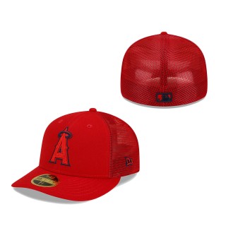 Los Angeles Angels 2022 Batting Practice Low Profile 59FIFTY Fitted Hat Red