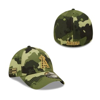 Los Angeles Angels New Era Camo 2022 Armed Forces Day 39THIRTY Flex Hat