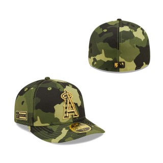 Los Angeles Angels New Era Camo 2022 Armed Forces Day Low Profile 59FIFTY Hat