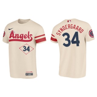 Noah Syndergaard Los Angeles Angels Cream 2022 City Connect T-Shirt
