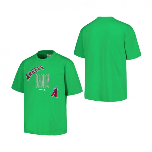Los Angeles Angels PLEASURES Green Repurpose T-Shirt