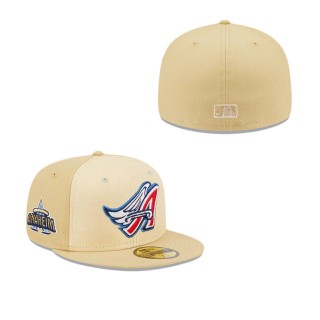 Los Angeles Angels Raffia Front Fitted Hat
