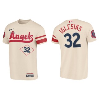 Raisel Iglesias Los Angeles Angels Cream 2022 City Connect T-Shirt