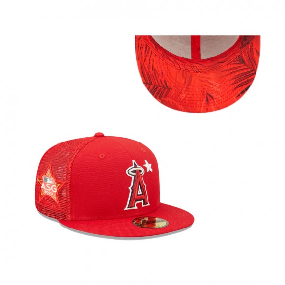 Men's Los Angeles Angels Red 2022 MLB All-Star Game Workout 59FIFTY Fitted Hat