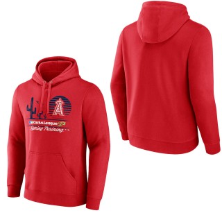 Los Angeles Angels Red 2022 MLB Spring Training Cactus League Horizon Line Pullover Hoodie