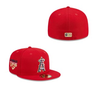 Los Angeles Angels Red 2023 Fourth of July 59FIFTY Fitted Hat