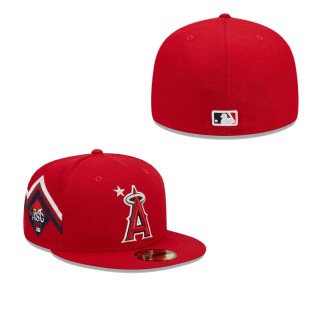 Los Angeles Angels Red MLB All-Star Game Workout Fitted Hat