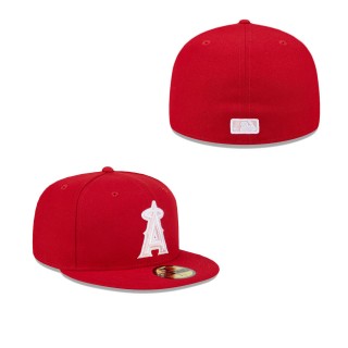 Los Angeles Angels Red 2024 Mother's Day On-Field 59FIFTY Fitted Hat