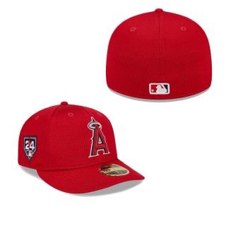 Los Angeles Angels Red 2024 Spring Training Low Profile 59FIFTY Fitted Hat