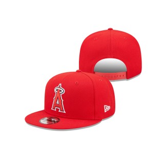 Men's Los Angeles Angels Red Primary Logo 9FIFTY Snapback Hat