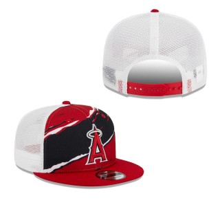 Los Angeles Angels Red Tear Trucker 9FIFTY Snapback Hat