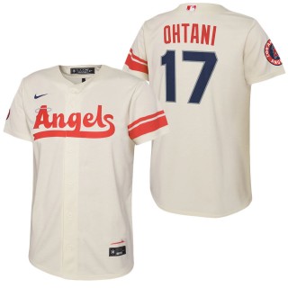 Toddler Los Angeles Angels Shohei Ohtani Nike Cream 2022 City Connect Replica Player Jersey