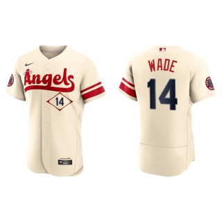 Tyler Wade Men's Los Angeles Angels Nike Cream 2022 City Connect Authentic Team Jersey