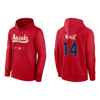 Tyler Wade Men's Los Angeles Angels Nike Red 2022 City Connect Authentic Collection Therma Performance Pullover Hoodie
