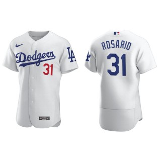 Los Angeles Dodgers Amed Rosario White Authentic Home Jersey