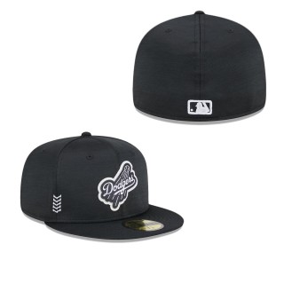 Los Angeles Dodgers Black 2024 Clubhouse 59FIFTY Fitted Hat