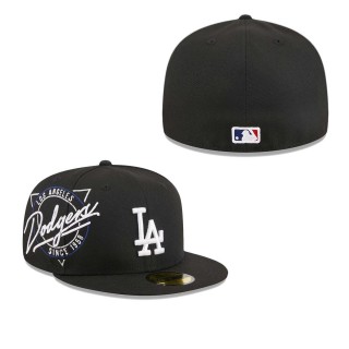 Los Angeles Dodgers Black Neon 59FIFTY Fitted Hat