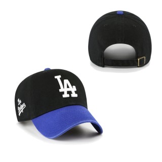 Men's Los Angeles Dodgers Black Royal 2022 City Connect Clean Up Adjustable Hat