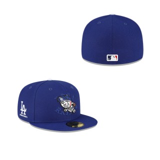 Los Angeles Dodgers Born x Raised Royal Mr. Cartoon 59FIFTY Fitted Hat