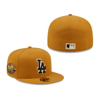 Los Angeles Dodgers Dodgers Stadium 50th Anniversary Chrome Undervisor 59FIFTY Fitted Tan