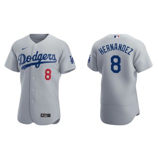 Los Angeles Dodgers Enrique Hernandez Gray Authentic Alternate Jersey