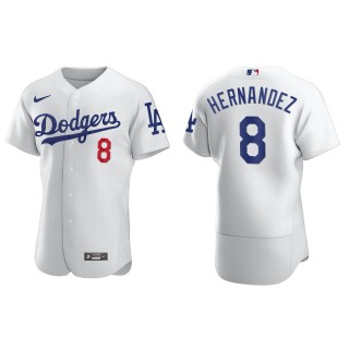 Los Angeles Dodgers Enrique Hernandez White Authentic Home Jersey