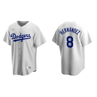 Los Angeles Dodgers Enrique Hernandez White Cooperstown Collection Home Jersey