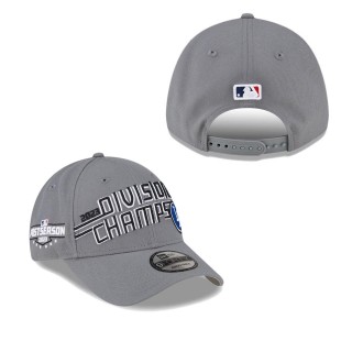 Los Angeles Dodgers Gray 2023 NL West Division Champions Locker Room 9FORTY Adjustable Cap