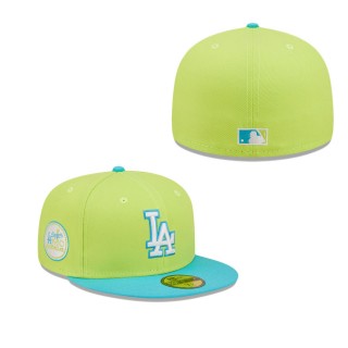 Men's Los Angeles Dodgers Green 1980 MLB All-Star Game Cyber Vice 59FIFTY Fitted Hat