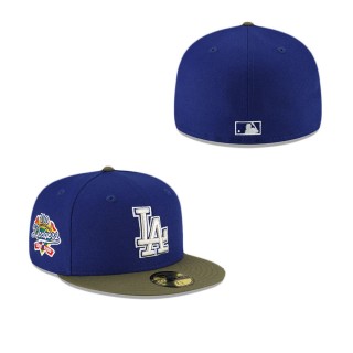 Los Angeles Dodgers Just Caps Dark Forest Visor Fitted Hat