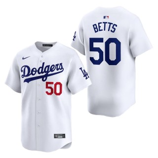 Los Angeles Dodgers Mookie Betts White Home Limited Player Jersey