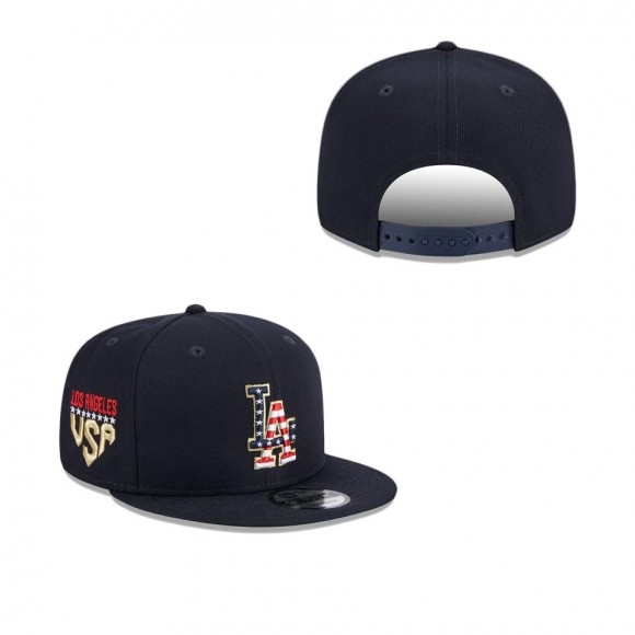 Los Angeles Dodgers Navy 2023 Fourth of July 9FIFTY Snapback Adjustable Hat