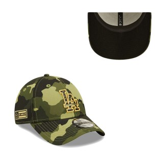 Los Angeles Dodgers New Era Camo 2022 Armed Forces Day 9FORTY Snapback Adjustable Hat