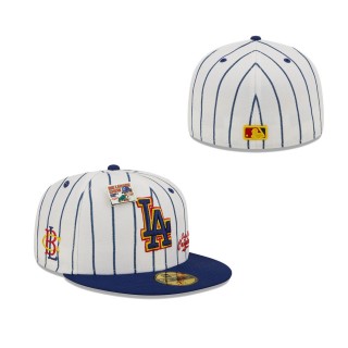 Los Angeles Dodgers White Navy MLB x Big League Chew Original 59FIFTY Fitted Hat