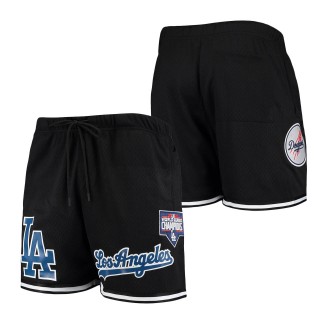 Los Angeles Dodgers Pro Standard Black Logo Mesh Shorts
