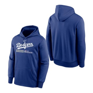 Los Angeles Dodgers Royal 2023 Postseason Authentic Collection Dugout Pullover Hoodie