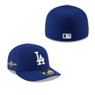 Los Angeles Dodgers Royal 2023 Postseason Low Profile 59FIFTY Fitted Cap