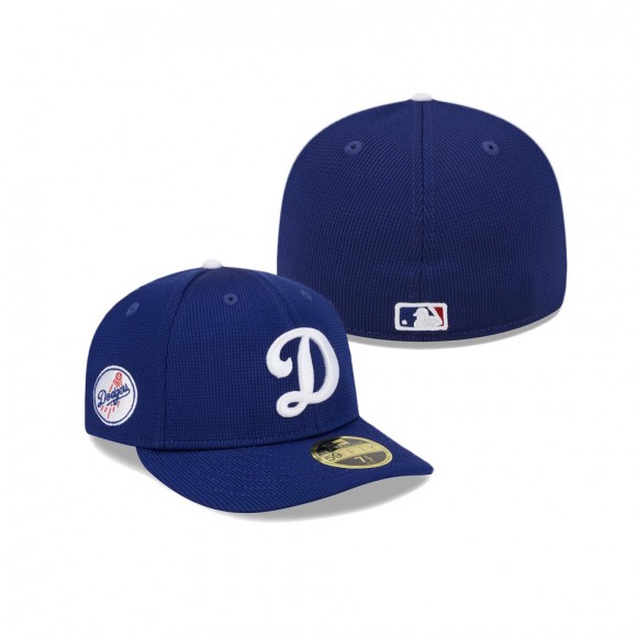 Los Angeles Dodgers Royal 2024 Batting Practice Low Profile 59FIFTY Fitted Hat