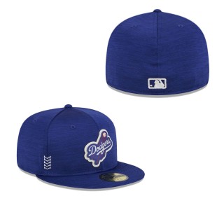 Los Angeles Dodgers Royal 2024 Clubhouse 59FIFTY Fitted Hat