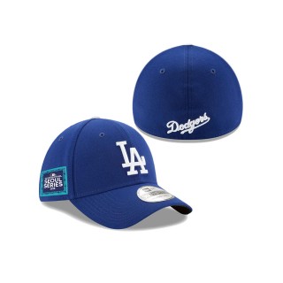 Los Angeles Dodgers Royal 2024 MLB World Tour Seoul Series 39THIRTY Flex Hat
