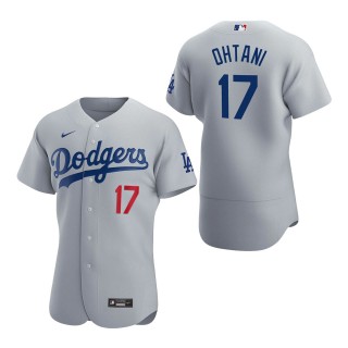 Los Angeles Dodgers Shohei Ohtani Gray Authentic Alternate Jersey