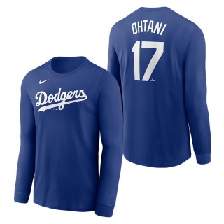 Los Angeles Dodgers Shohei Ohtani Royal Long Sleeve T-Shirt