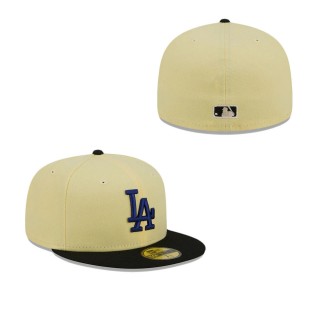 Los Angeles Dodgers Soft Yellow Fitted Hat
