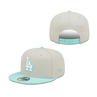 Los Angeles Dodgers Spring Two-Tone 9FIFTY Snapback Hat Gray Turquoise