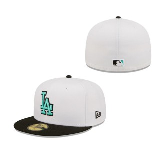 Men's Los Angeles Dodgers White Black Spring Color Pack Two-Tone 59FIFTY Fitted Hat