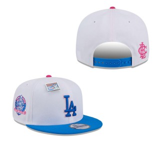 Los Angeles Dodgers White Blue Cotton Candy Big League Chew Flavor Pack 9FIFTY Snapback Hat