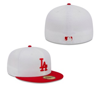 Los Angeles Dodgers White Optic 59FIFTY Fitted cap